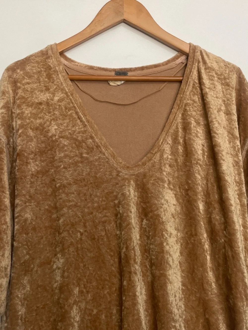 Free People XS Luxe Crushed Velvet Tunic Dress